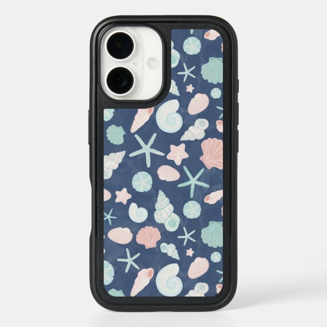 seashells pattern otterbox iPhone case (Back)