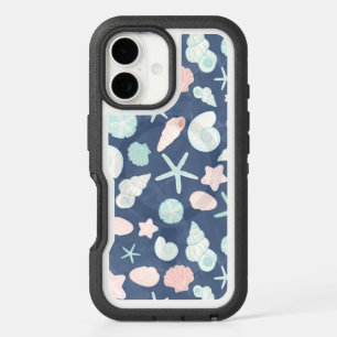 seashells pattern iPhone 16 case