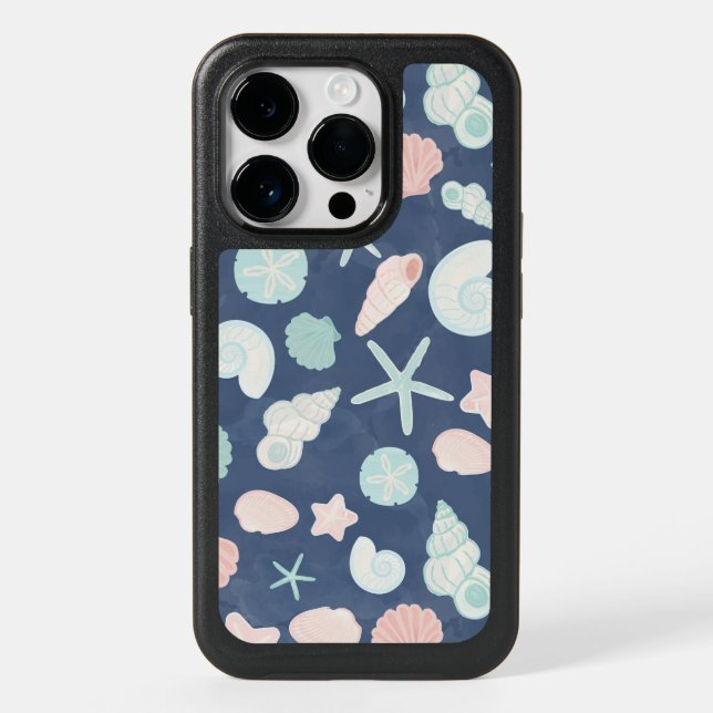 seashells pattern otterbox iPhone case (Back)