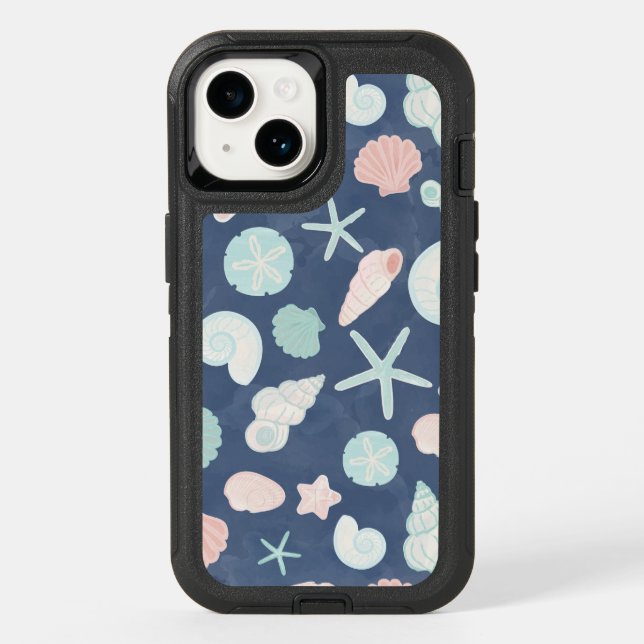 seashells pattern otterbox iPhone case (Back)
