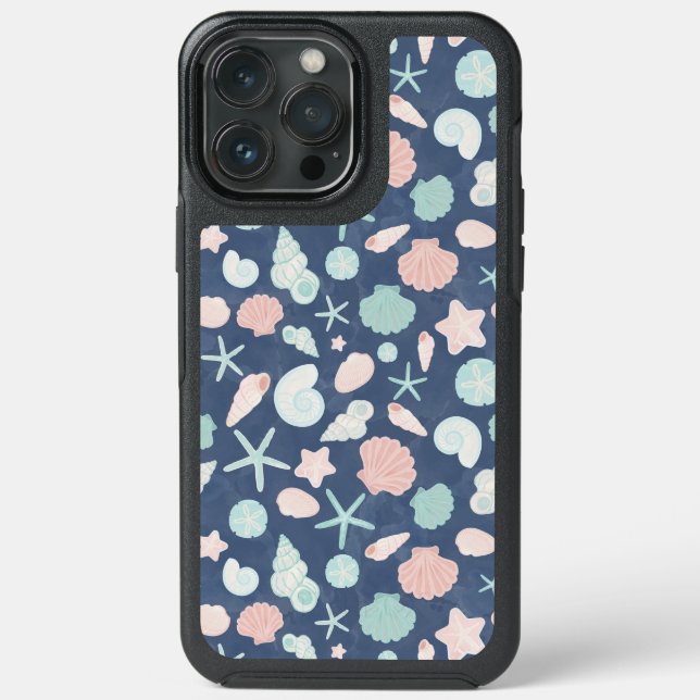 seashells pattern otterbox iPhone case (Back)