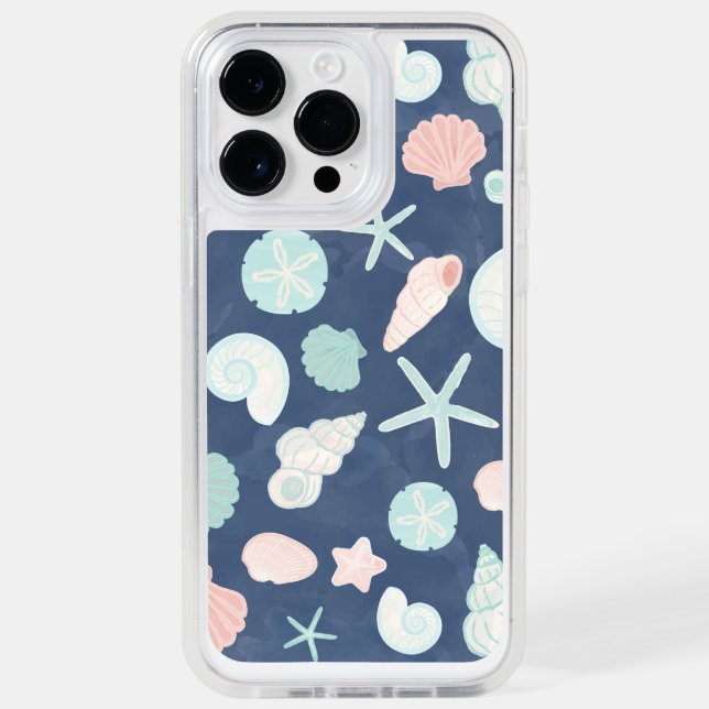 seashells pattern otterbox iPhone case (Back)