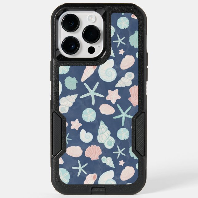 seashells pattern otterbox iPhone case (Back)