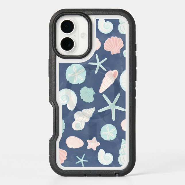 seashells pattern otterbox iPhone case (Back)