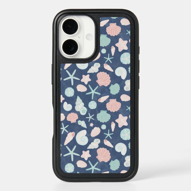 seashells pattern otterbox iPhone case (Back)
