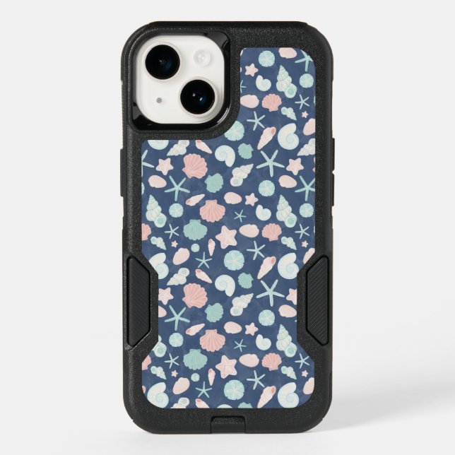 seashells pattern otterbox iPhone case (Back)
