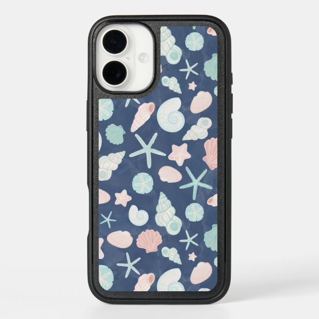 seashells pattern otterbox iPhone case (Back)