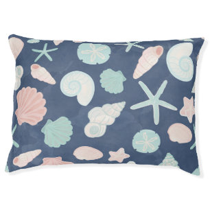 seashells pattern pet bed