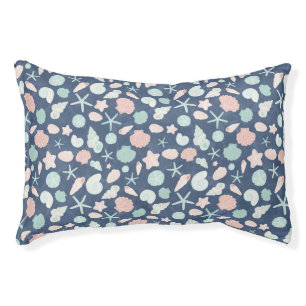 seashells pattern pet bed