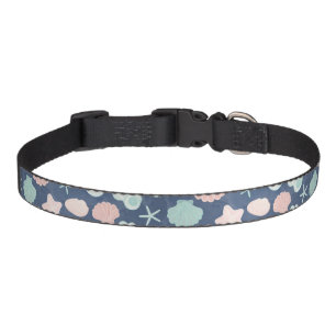 seashells pattern pet collar