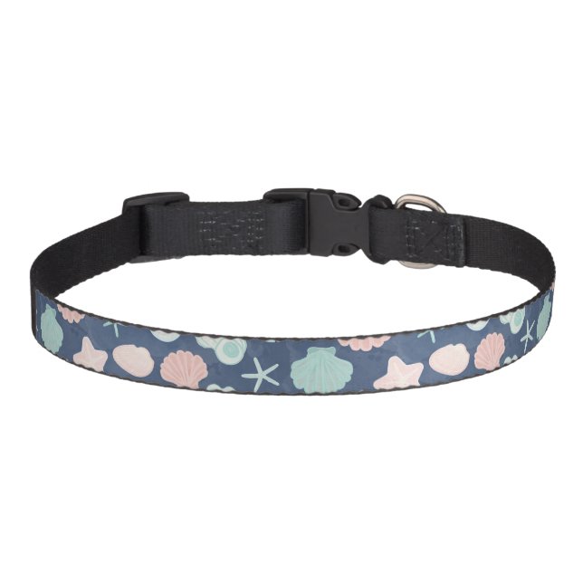 seashells pattern pet collar (Front)