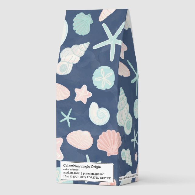 seashells pattern roasted coffee (Front)