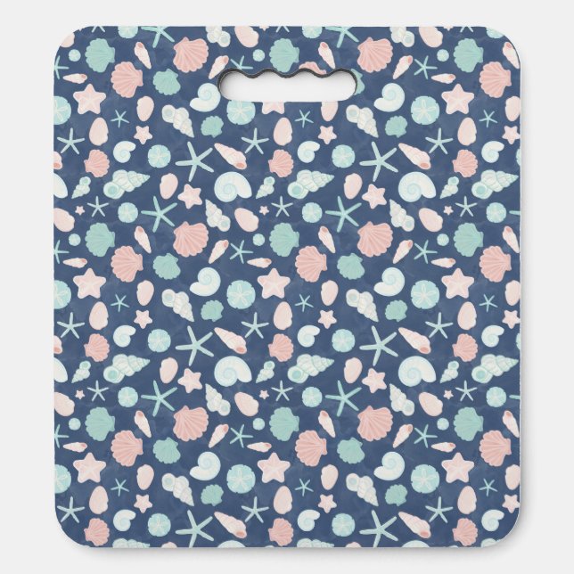 seashells pattern seat cushion (Front Vertical)