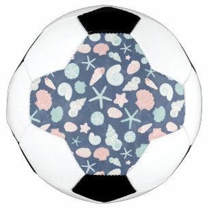 seashells pattern soccer ball