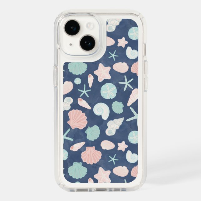 seashells pattern speck iPhone case (Front)