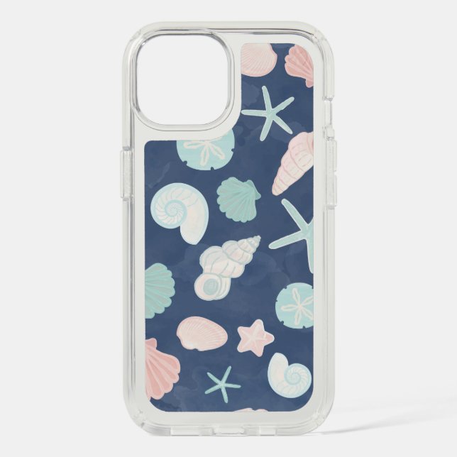 seashells pattern speck iPhone case (Front)