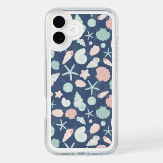 seashells pattern iPhone 16 plus case