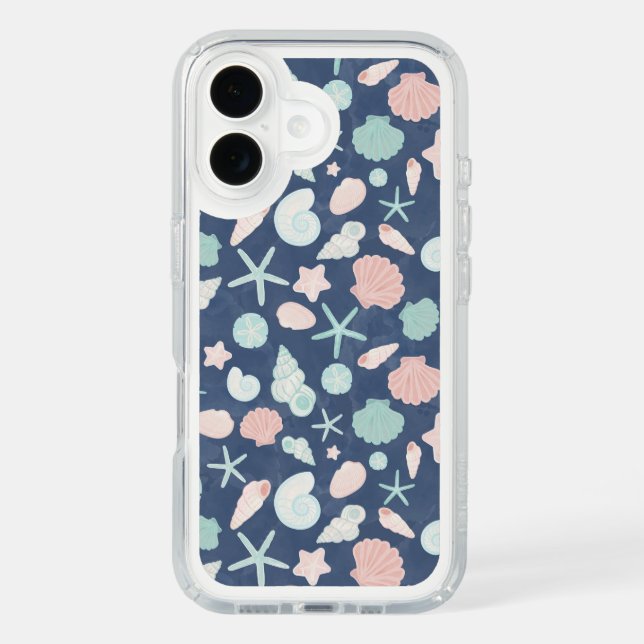 seashells pattern speck iPhone case (Front)