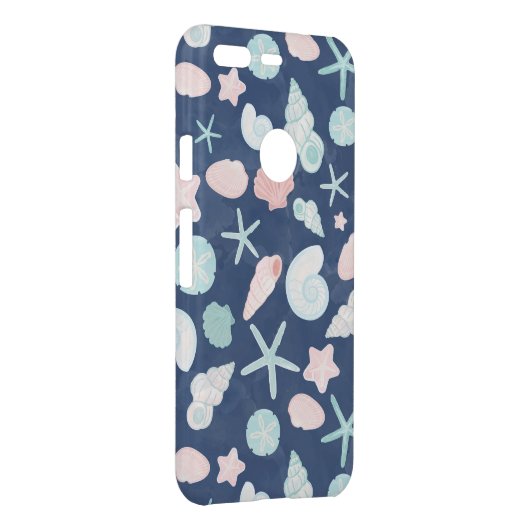seashells pattern uncommon google pixel case (Back/Right)