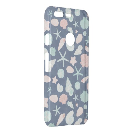 seashells pattern uncommon google pixel case (Back/Right)