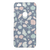 seashells pattern uncommon google pixel case (Back)