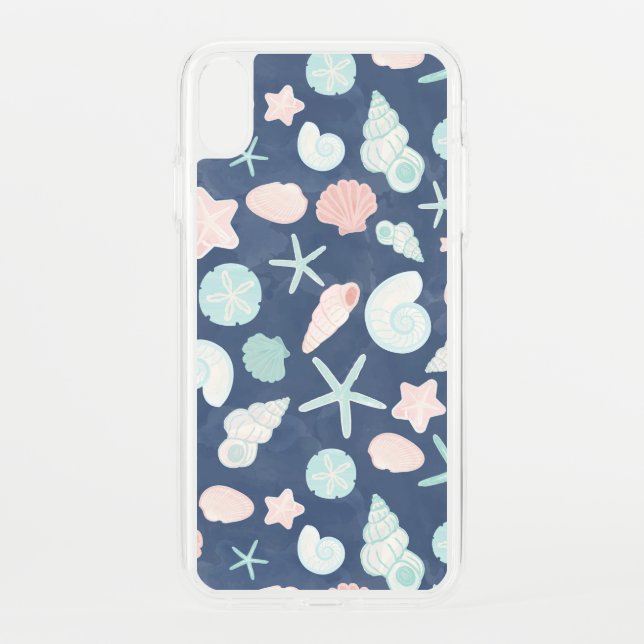 seashells pattern uncommon iPhone case (Back)