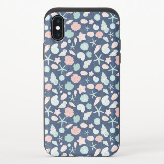 seashells pattern iPhone x slider case