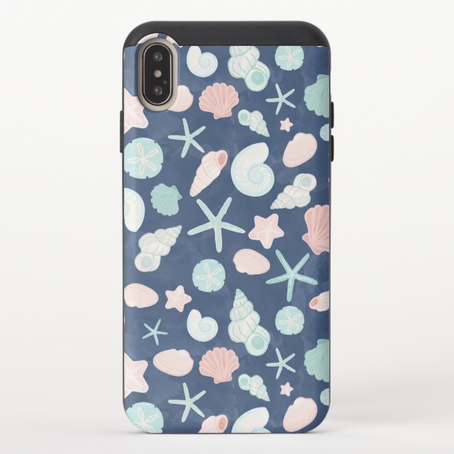 seashells pattern uncommon iPhone case (Back)