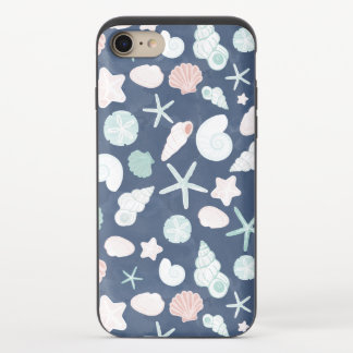 seashells pattern iPhone 8/7 slider case