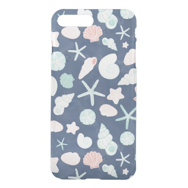 seashells pattern uncommon iPhone case (Back)