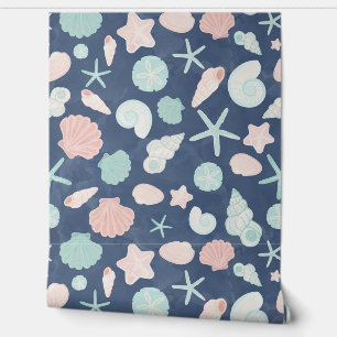 seashells pattern wallpaper 