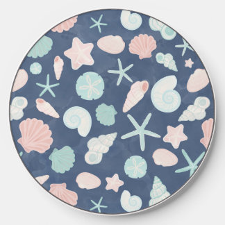 seashells pattern wireless charger 