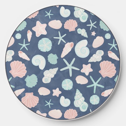 seashells pattern wireless charger (Front)