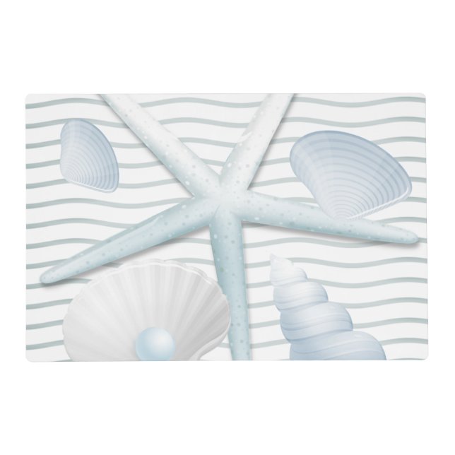 Seashells & Pearls Placemat (Front)