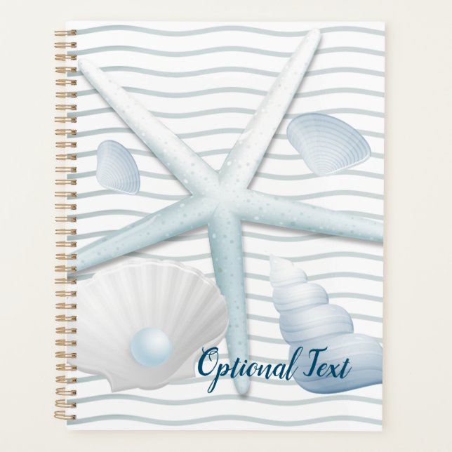 Seashells & Pearls Planner (Front)
