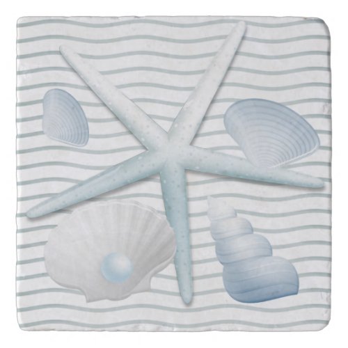 Seashells  Pearls Trivet