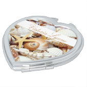 Seashells Personalized Compact Mirror (Turned)