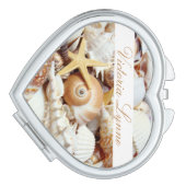 Seashells Personalized Compact Mirror (Side)