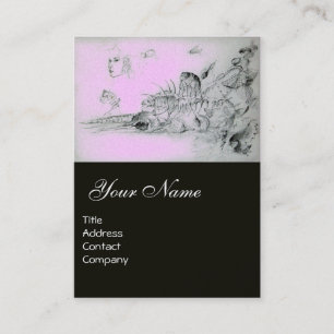 SEASHELLS Pink Pearl Paper Business Card