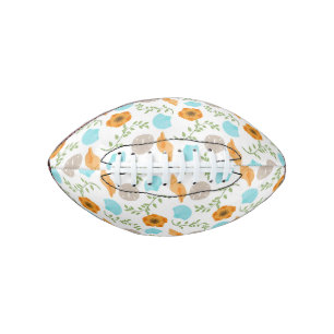 Seashells Sea Snail Orange Flower Green Leaves Football