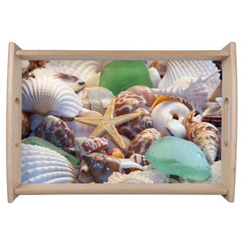 Seashells  Starfish Serving Tray