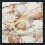 Seashells Stone Coaster<br><div class="desc">Seashells</div>