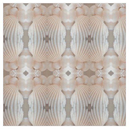Seashells Summer Wedding Pattern, Fabric