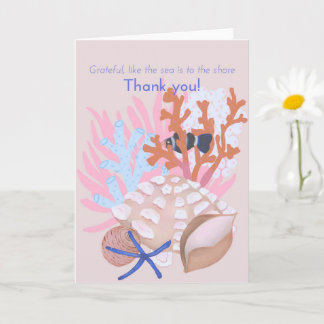 Seashells Thank You Card