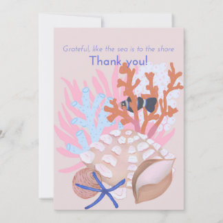 Seashells Thank You Card