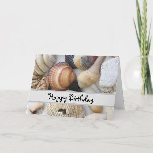 Seashells To Love Birthday Card