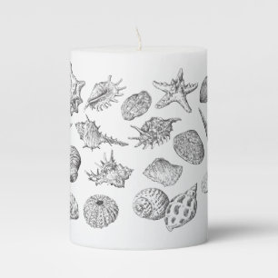 Seashells Tripod Lamp Pillar Candle