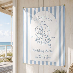 Seashells & Wedding Bells Bachelorette Backdrop