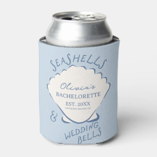 Seashells & Wedding Bells Bachelorette Can Cooler