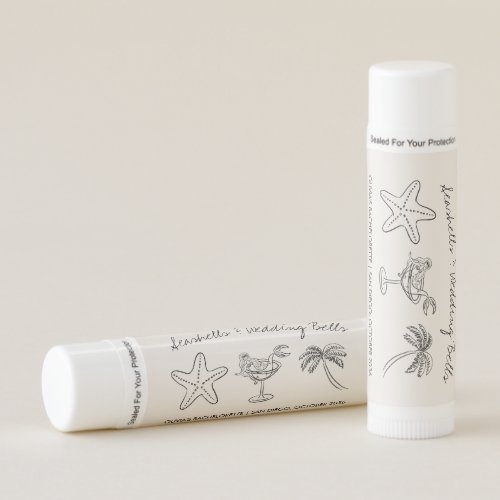 Seashells & Wedding Bells Bachelorette Lip Balm